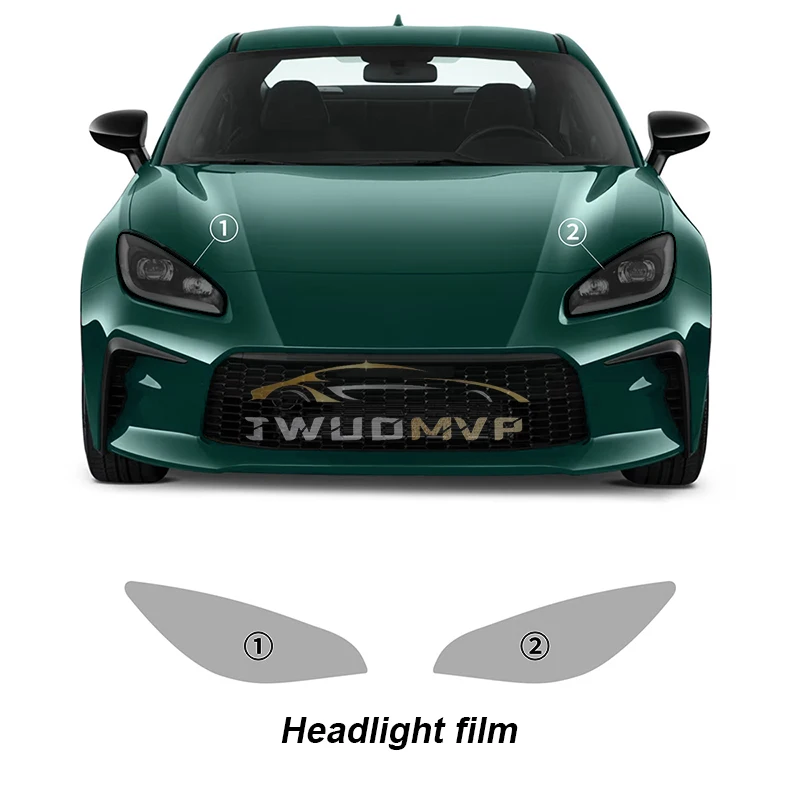 

PPF TPU Smart Photochromic Headlight Protection Film for Subaru BRZ Toyota GR86 2021 2022 2023 Self-healing Anti-scratch Film