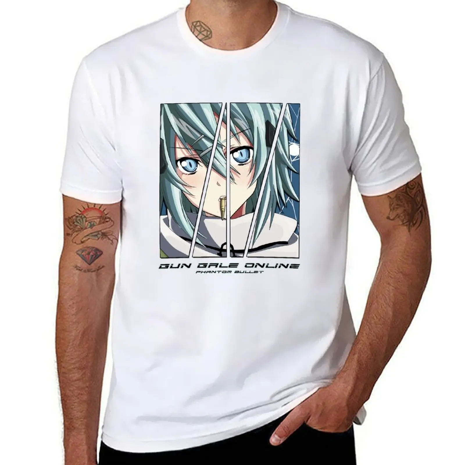 

GGO Sinon T-shirt funnys new edition mens t shirt