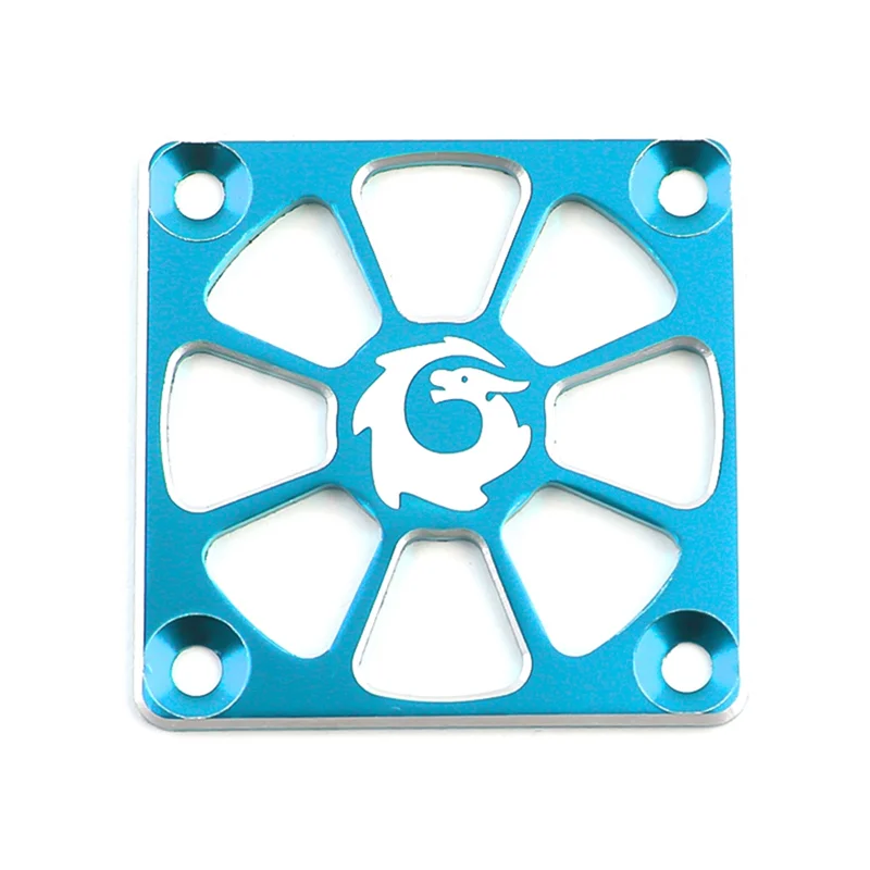 Aluminum Alloy Cooling Fan Cover 40X40Mm for RC Motor ESC Electric Regulating Fan Protection Cover,Blue