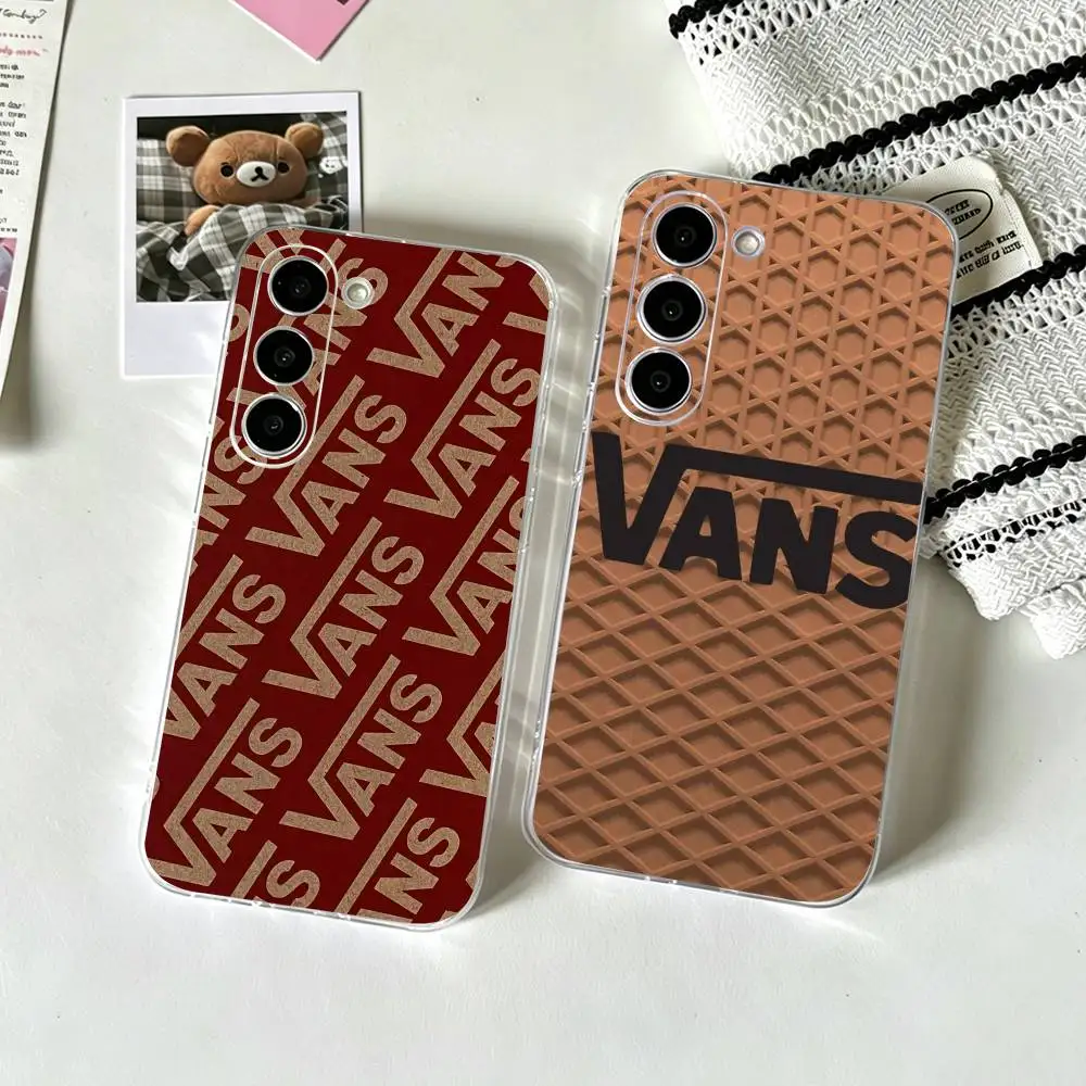 Capa de Telefone da Marca V-vans LOOG para Samsung A10, 12, 20, 21S, 30, 31, 40, 50, 51, 52, 70, 71, Capa Transparente