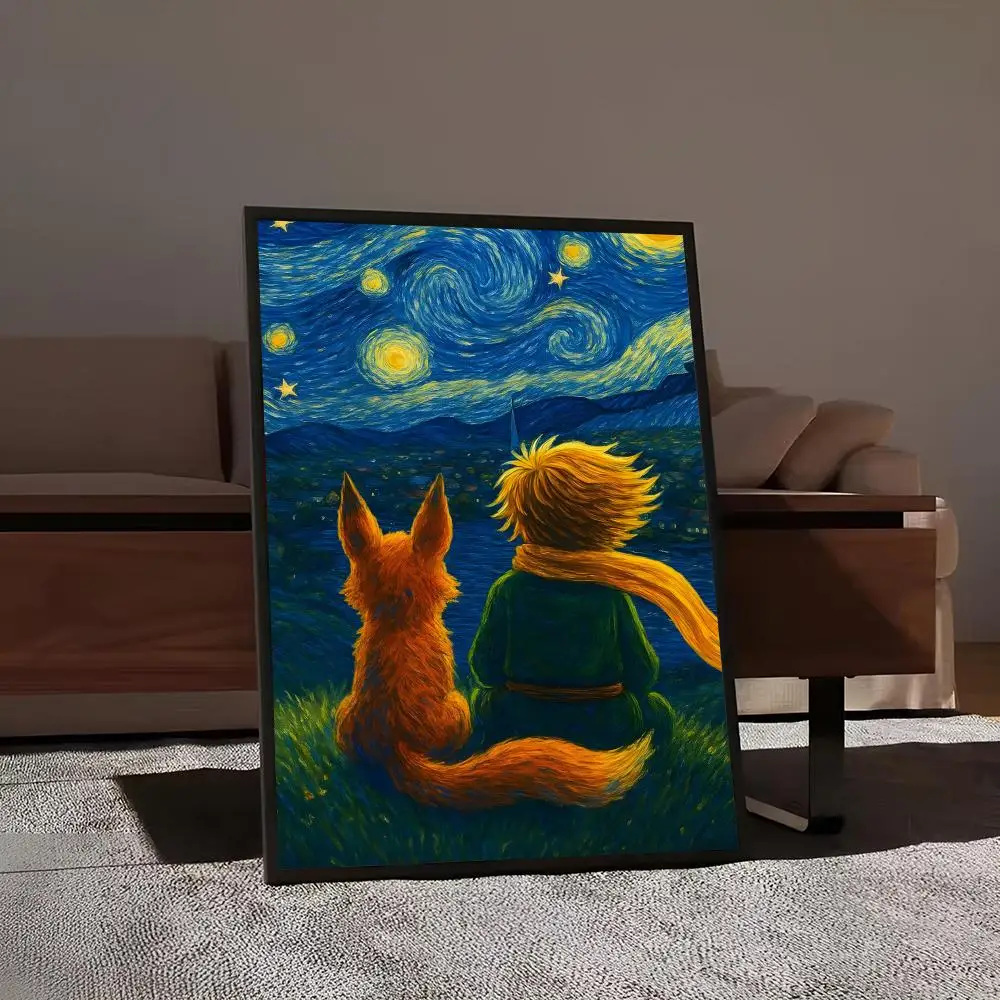 Hot The Little P-Princes Painting Calligraphy Print Canvas Art Pictures Home For Living Room Modern Decor Room Home Decor