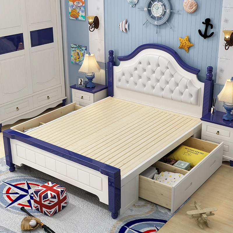 Boy Trame Children Bed Minimalist Ftwin Luxury Wooden Modern Princess Beds Safe Oddler Nordic Cama Matrimonial Bedroom Furniture