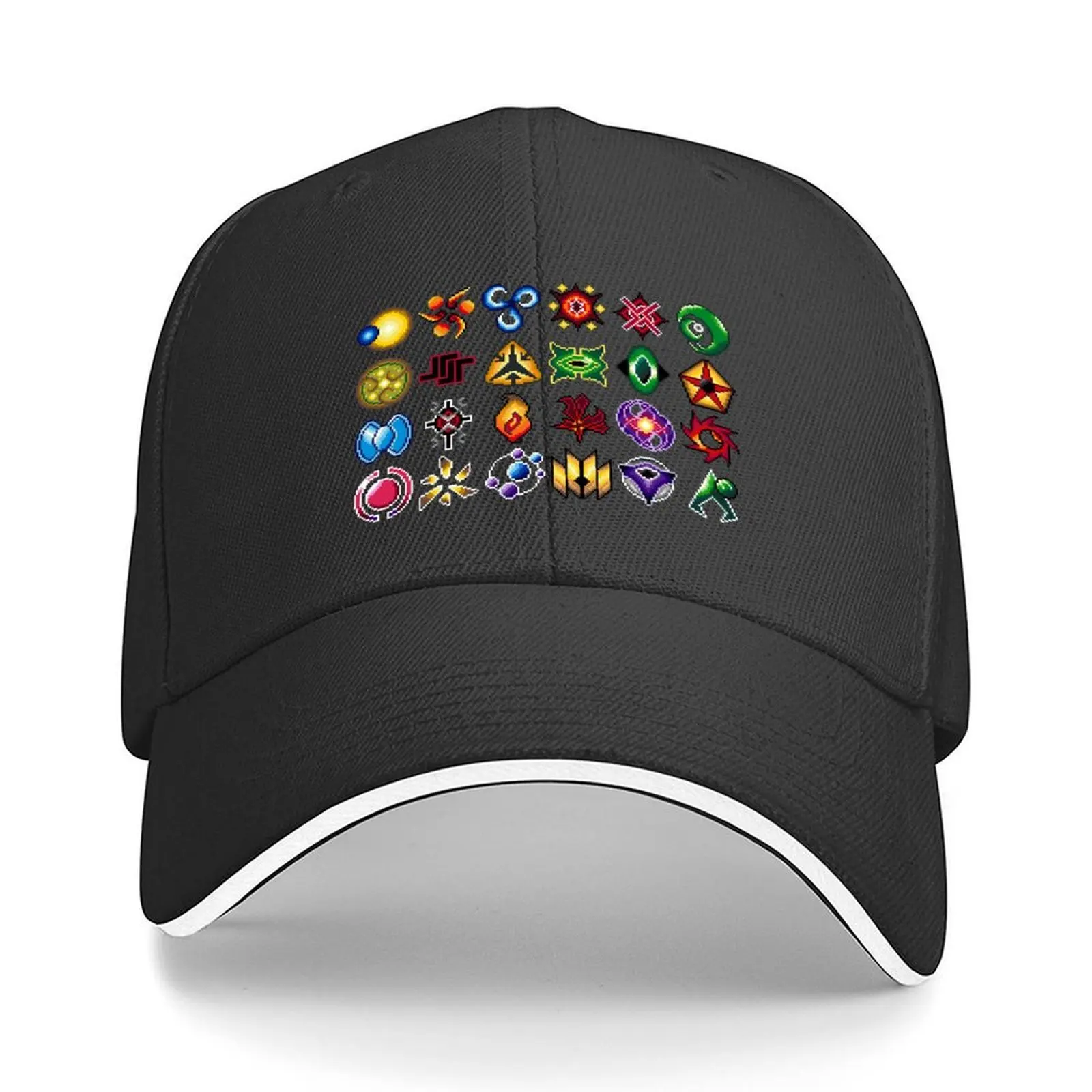 

All Twilight Imperium Factions Pixel Art Baseball Cap Visor fishing caps man Ball Cap Rugby Men Hats Women's
