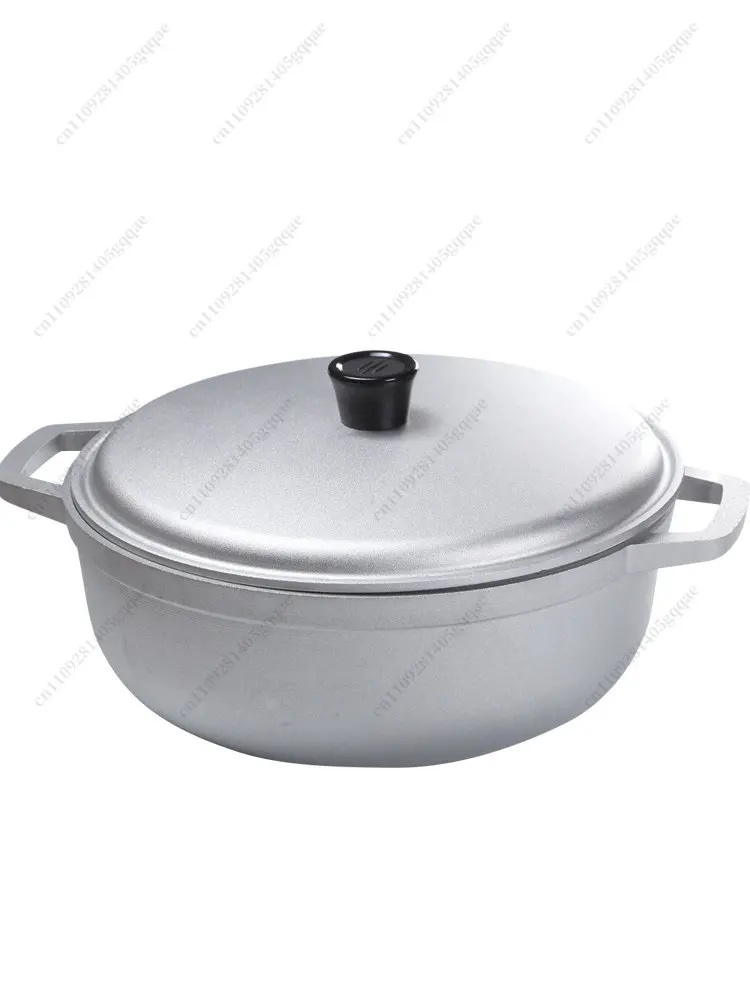 

Маленькая алюминиевая кастрюля, кастрюля для супа из алюминиевого сплава, маленькая утолщенная газовая кастрюля, кастрюля для плова для использования на открытом воздухе