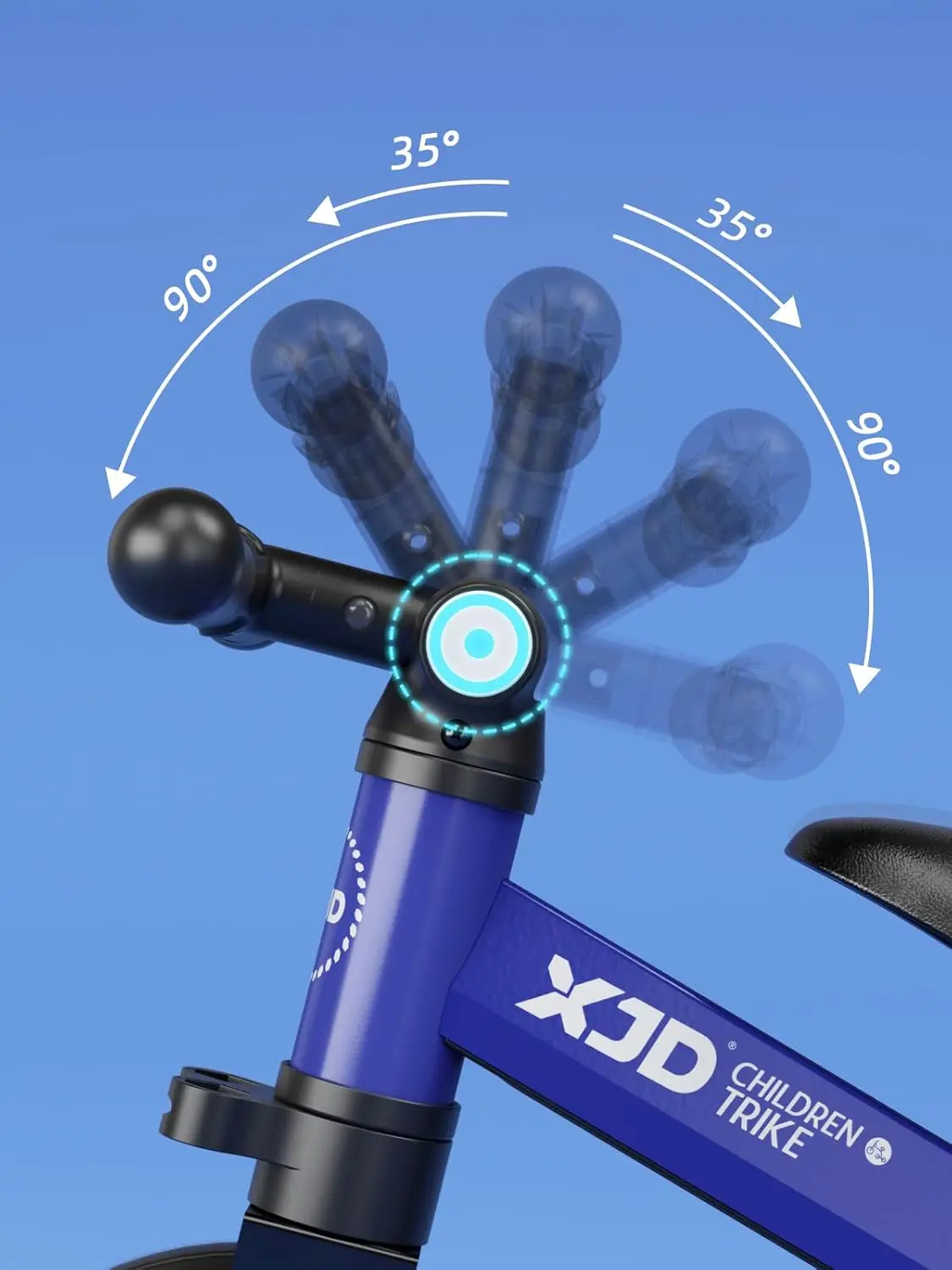 5 in 1 Toddler Bike, Tricycle for Toddlers 1-3 with Adjustable Seat Height, Removable Pedals, Ideal Balance Bike Birthday Gifts