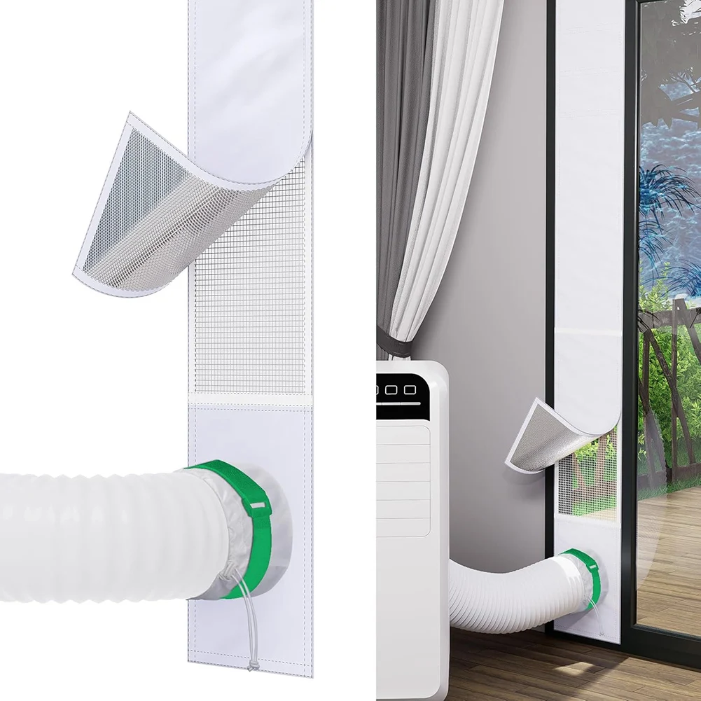 

Портативный кондиционер: комплект для вентиляции с раздвижной дверцей, регулируемый полиэстеровый уплотнитель для окон и балконов, аксессуары для комнаты