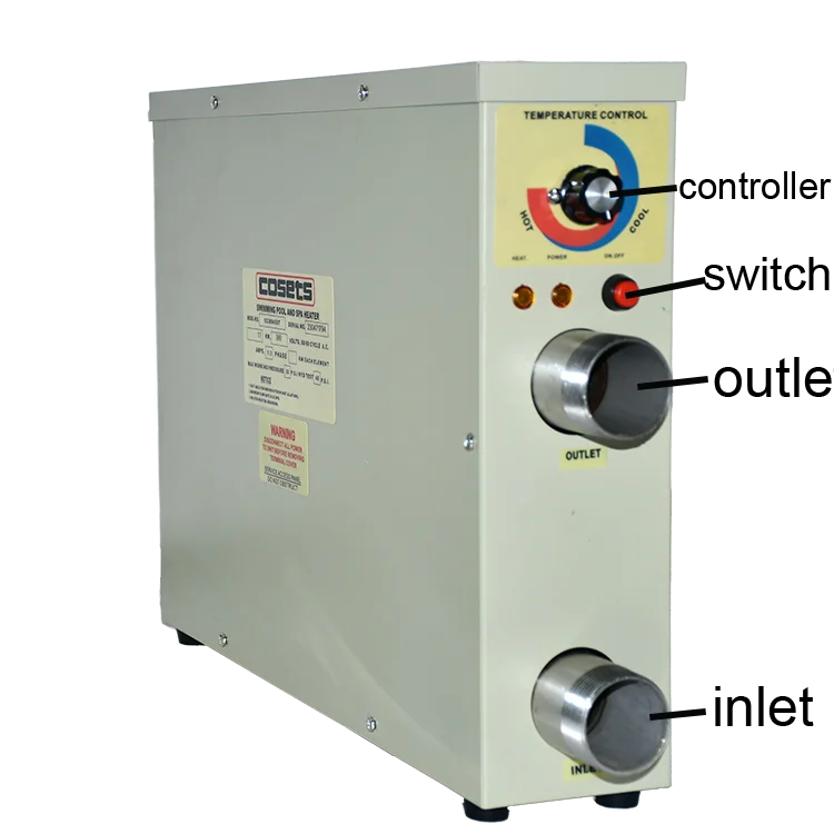 11KW/380V 電気サウナスパ温水ヒーター安いプール小型プールヒーターヒートポンプウォームポンプ