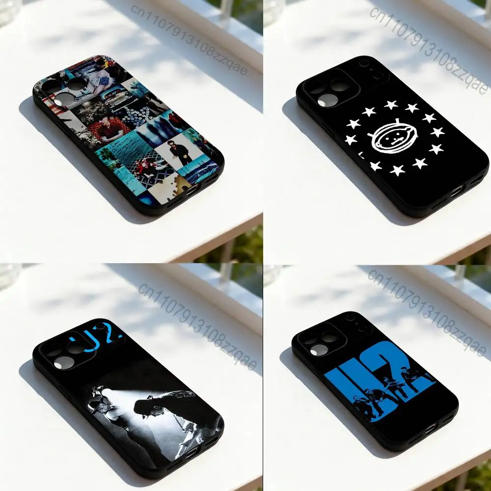 

Cool The U-U2-ES Band Phone Case For iPhone 17,16,15,14,13,12,11,Pro,Max,Plus,E,SE4,Air,Mini Black Precise Hole Matching