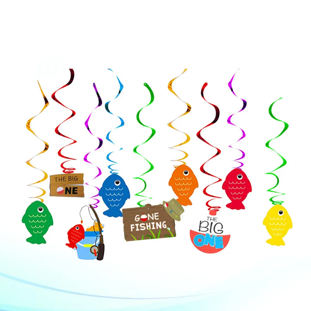 

30Pcs Spiral Pendant Hanging Decorations for Party Mermaid Theme Ceiling Wall Window Decoration Use Swirls Pendant