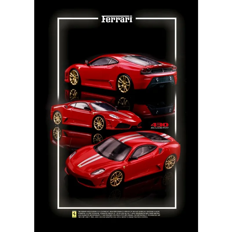 

Little Hunter 1:64 Prune f430 Scuderia литая под давлением модель автомобиля из сплава, игрушка для мальчиков, коллекционное украшение для взрослых.