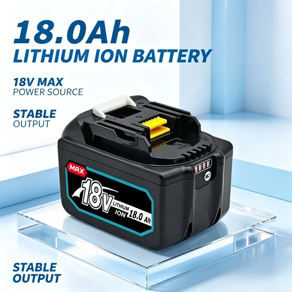18V Replacement Lithium‑Ion Battery 9.0Ah 12.0Ah 18.0Ah Fit for BL1830 BL1850 BL1860B LXT Series Cordless Power Tools`