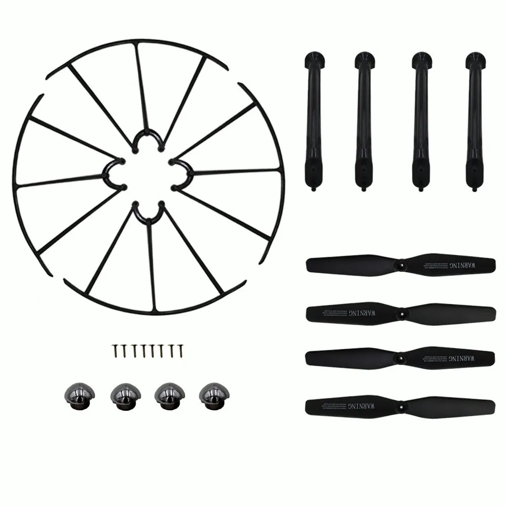 children's RC toys parts Drone Landing Skid+Blade Propeller+Propeller Protectors Spare Set For Syma X5HW X5HC 6J7