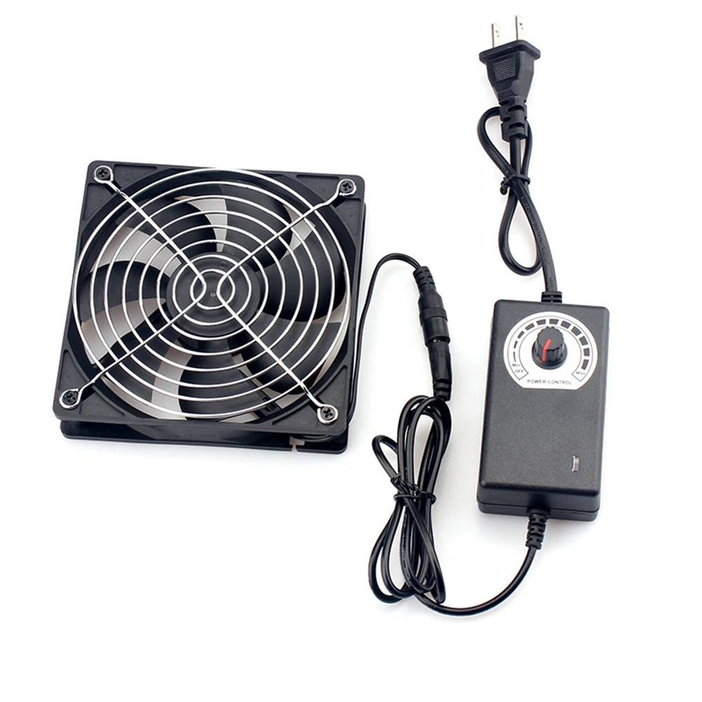 Cm Fan Cooling Chassis Adjustable Speed Control Cm Fan Cooling Iron Mesh Metal Clips RPM Adjustable Speed Control