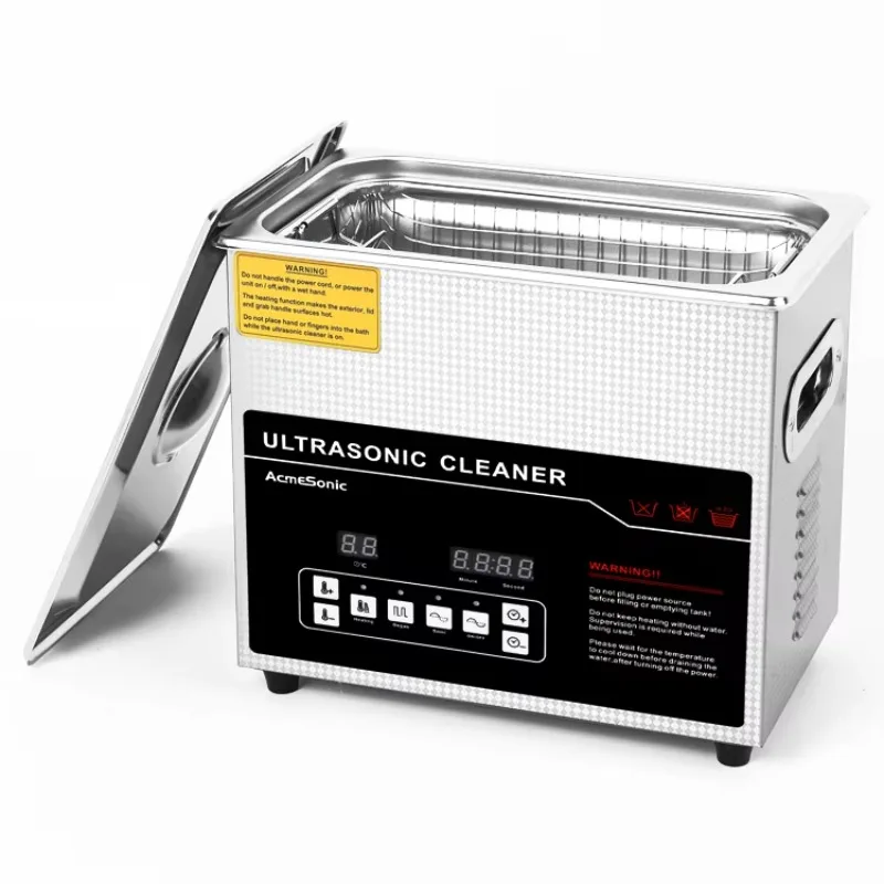 New Home Use Industrial Ultrasonic Cleaner with Electric Engine Motor and PLC Plastic Material Hot Water Cleaning Process 3L