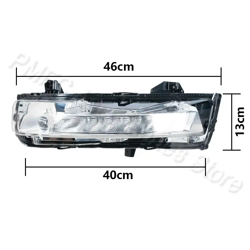 Untuk Ford Mustang 2018 2019 2020 Versi AS Lampu Kabut Depan LED DRL Lampu Berjalan Siang Hari Lampu Sinyal Belok Aksesori Mobil