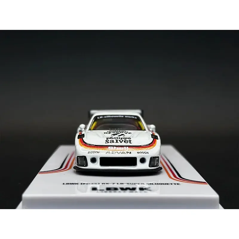 INNO & Time Micro 1:64 Car RX-7 FD3S -from 41 Coca-Cola LB Wide Body White Alloy Car Model