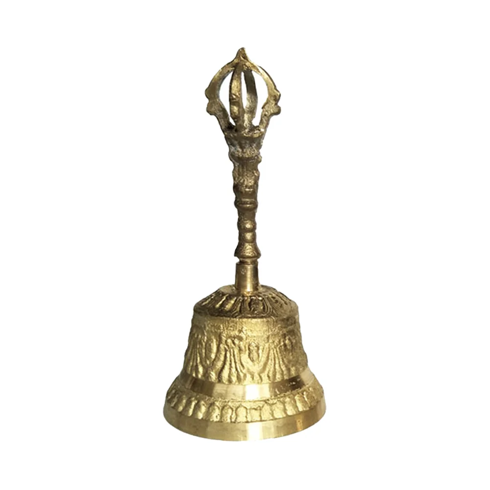 Hand Ring Bell Metal Copper Handbell Crank Simple Interesting Call Hand-cracked