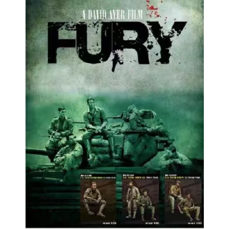 

1/35 Resin Model Kit GK, military theme, (5 persons) unassembled and unpainted 583-585