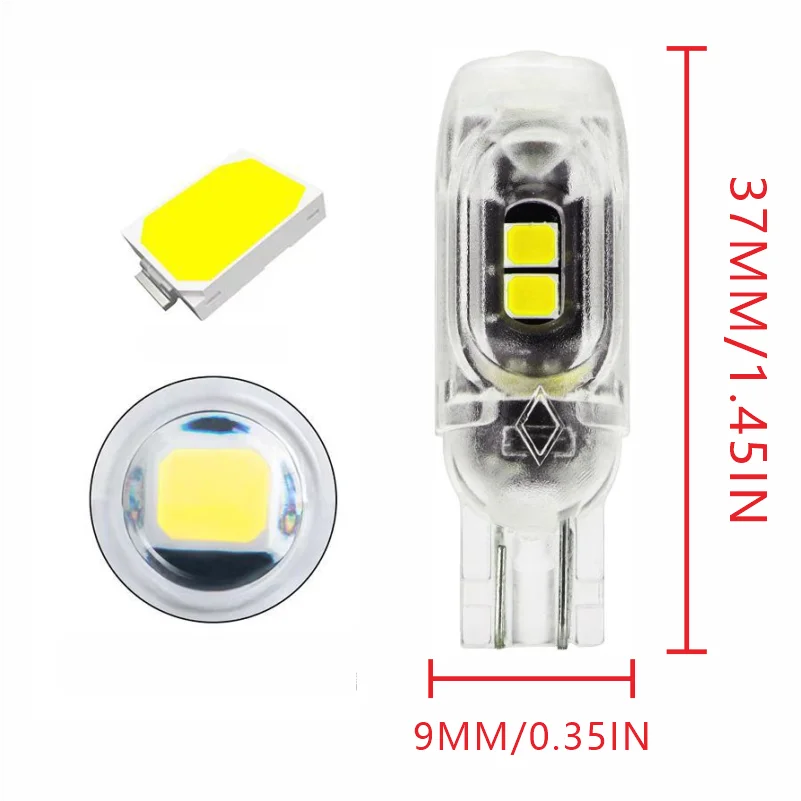 2/4/10 PCS LED Bulb Car Interior Dome Light Trunk License Plate Lamp Waterproof 12V 6500K Super Bright Xenon White