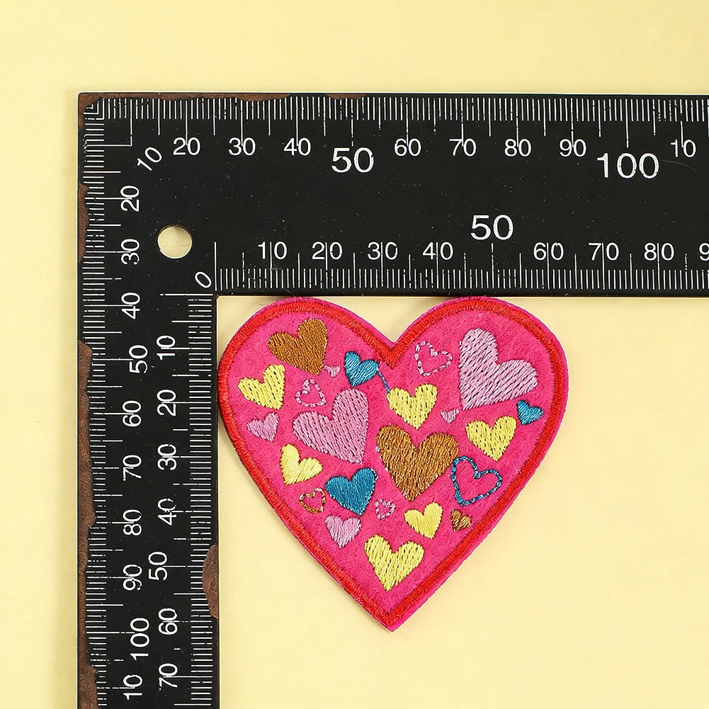 Gotischer Stickerei-Aufnäher zum Aufbügeln, dunkler Stil, Herz-Stern-Abzeichen für Jacke, Rucksack, Jeans, Hut, DIY-Nähzubehör – Detail 5