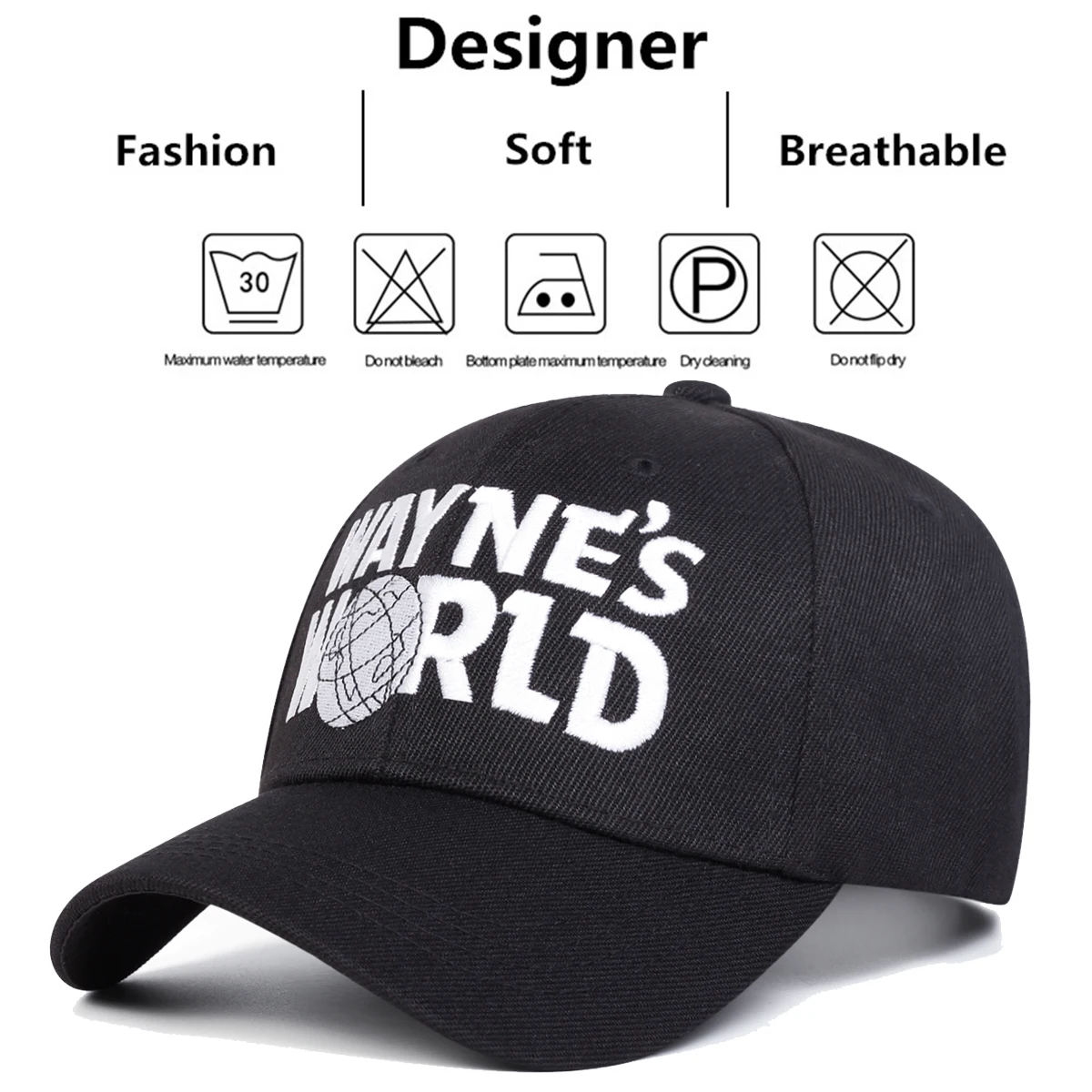 للجنسين واين العالم التطريز قبعات البيسبول الربيع والخريف في الهواء الطلق قابل للتعديل قبعات عادية واقية من الشمس قبعة قبعة رياضية