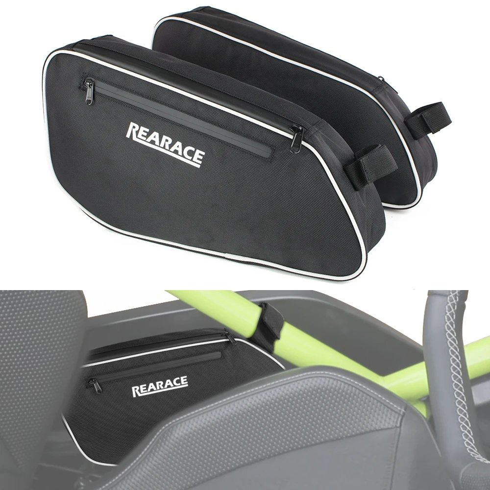 

For Polaris Slingshot Base/ GT/ R 2015-2024 Motorcycle Driver & Passenger Side Storage Bags 1 Pair Waterproof UTV Side Door Bags