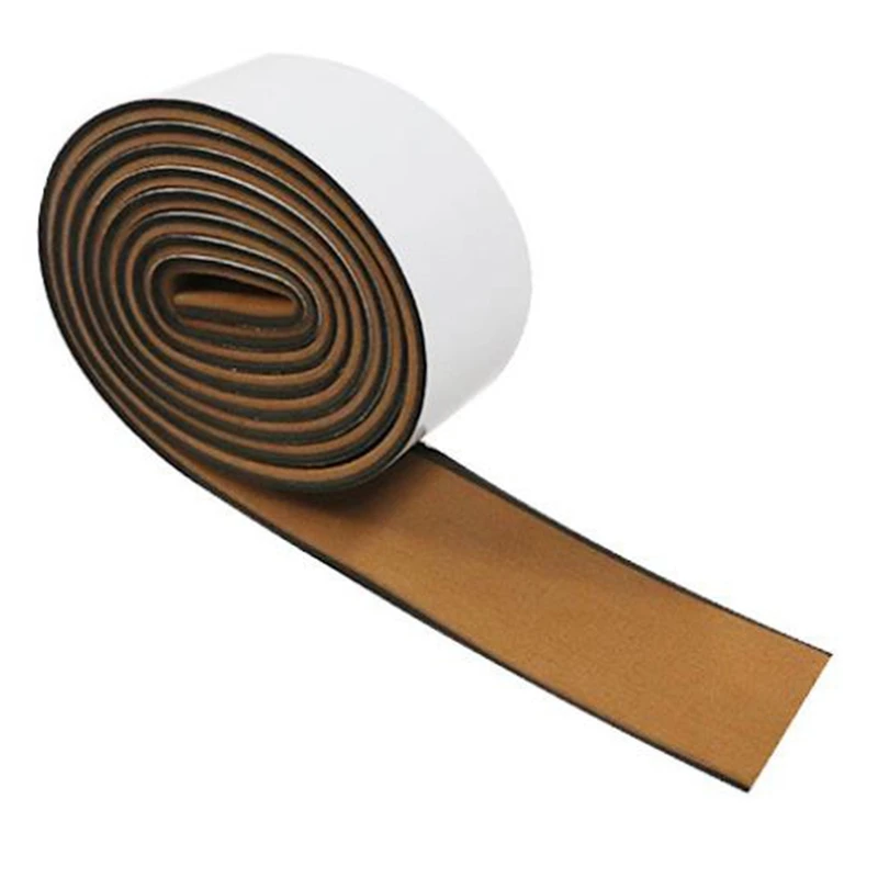 6Mm Self-Adhesive Boat EVA Foam Teak Flooring Mat Faux Teak Decking Yacht Sheet Pad Stripe Waterproof 2400X57x6mm