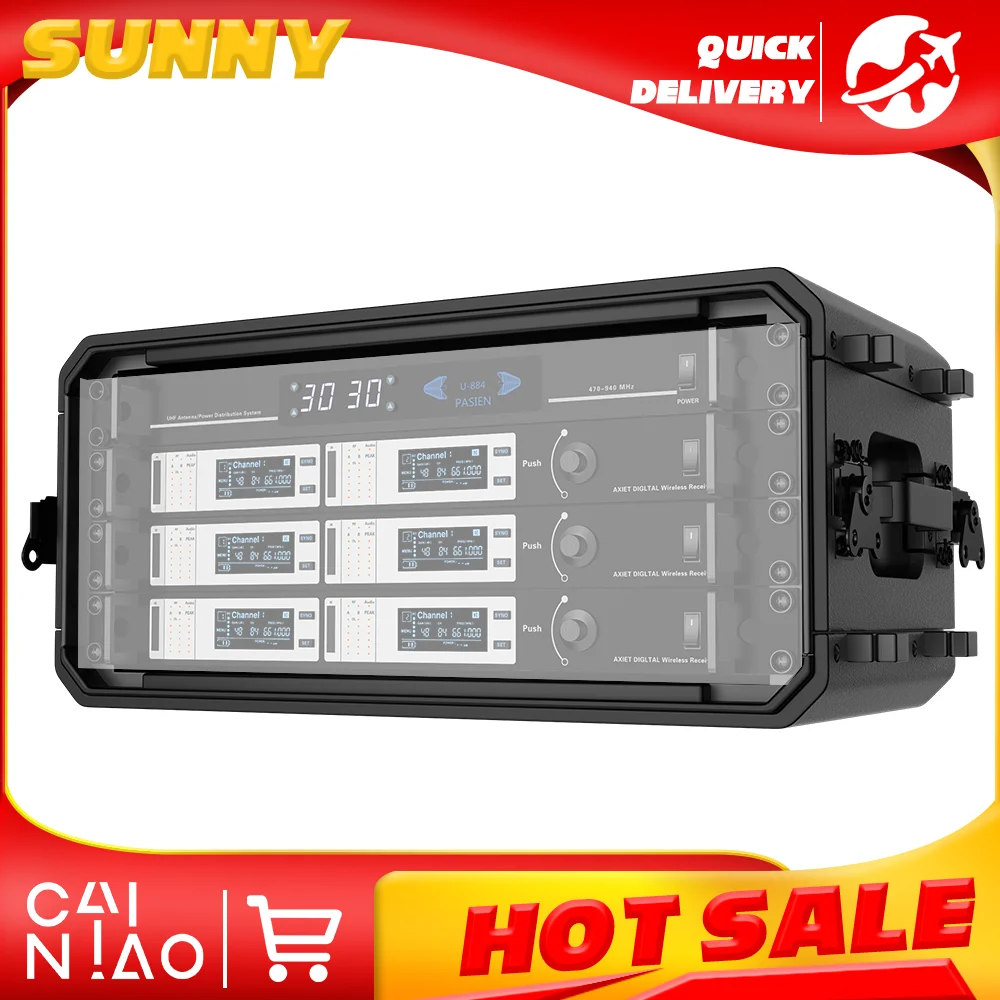 Suitable for Portable Enclosures Power Amplifiers and 4U Microphone Receivers Drawer-Style Enclosure Suitable for Concerts