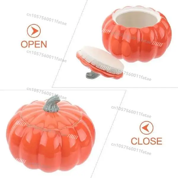 Pumpkin Shaped Ceramic Bowl，150ML Colors Kitchen Gadget