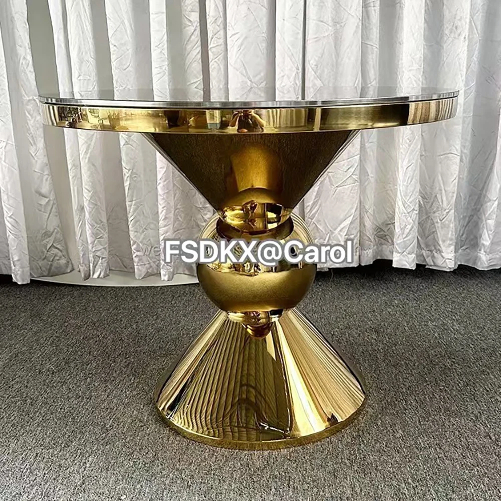 Gold White Good Discount Cylinders Cake Table Wedding Cake Tables For Party Banquet Events