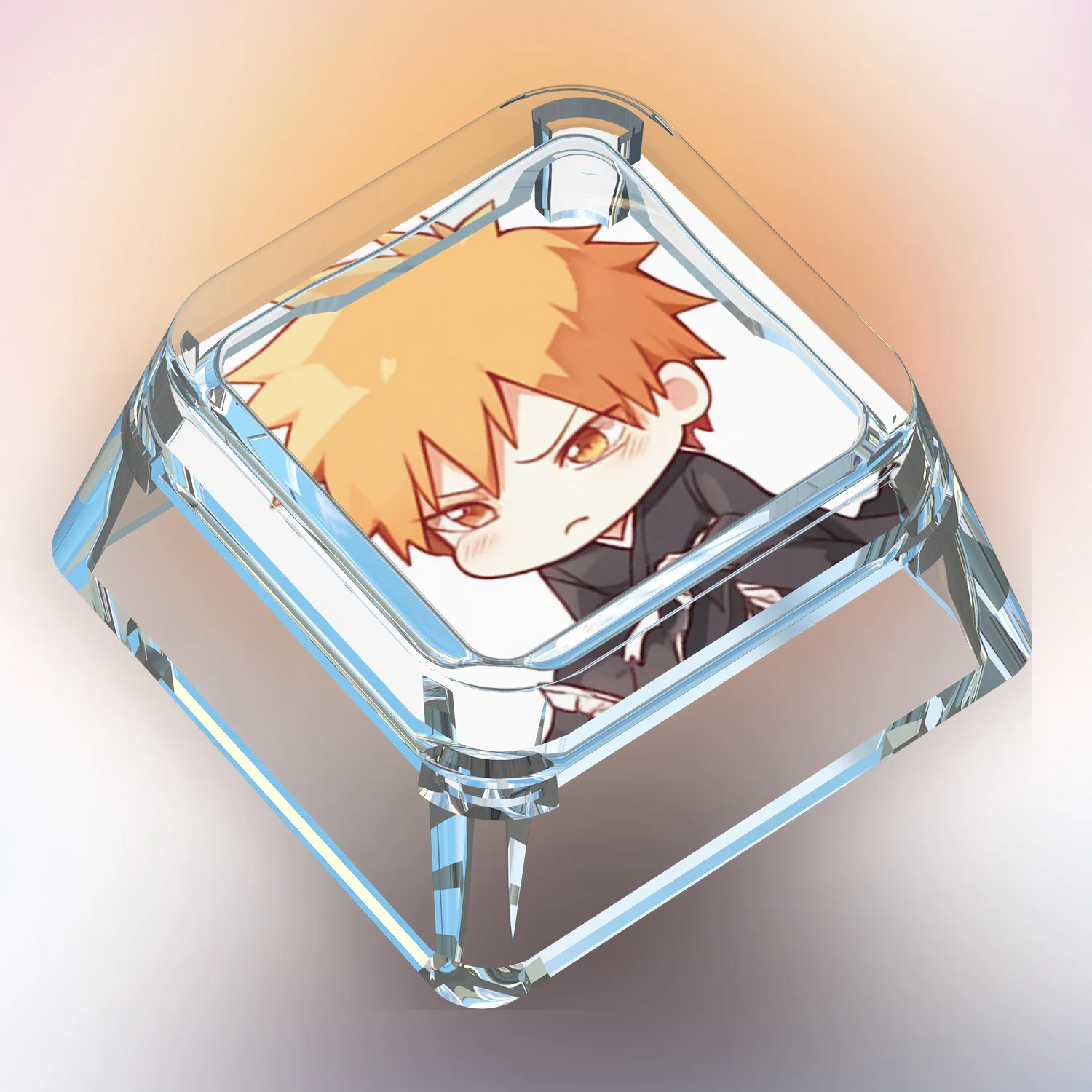 9 Models Diy Self Made Kurosaki Ichigo Cute Mechanical Keyboard Keycap Cross Shaft Card Customized Mechanical Keyboard Keycap