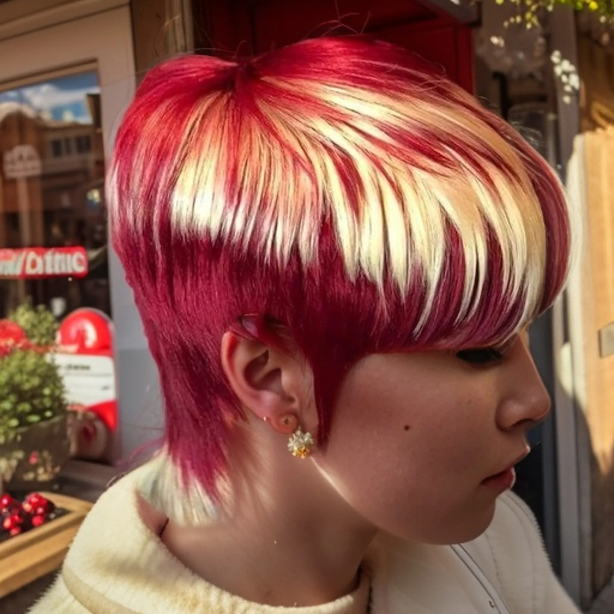 99J/613 금발 색상 짧은 레이어드 픽시컷 전체 머신메이드 가발