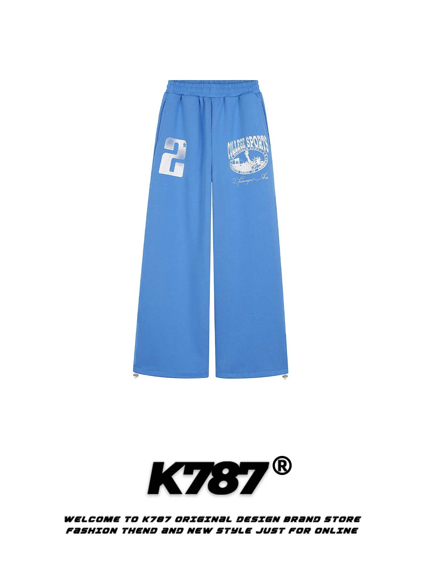 

Мужские брюки K787 в американском уличном стиле с принтом, свободные, повседневные, прямые, в пол, для уличных танцев, с эффектом похудения