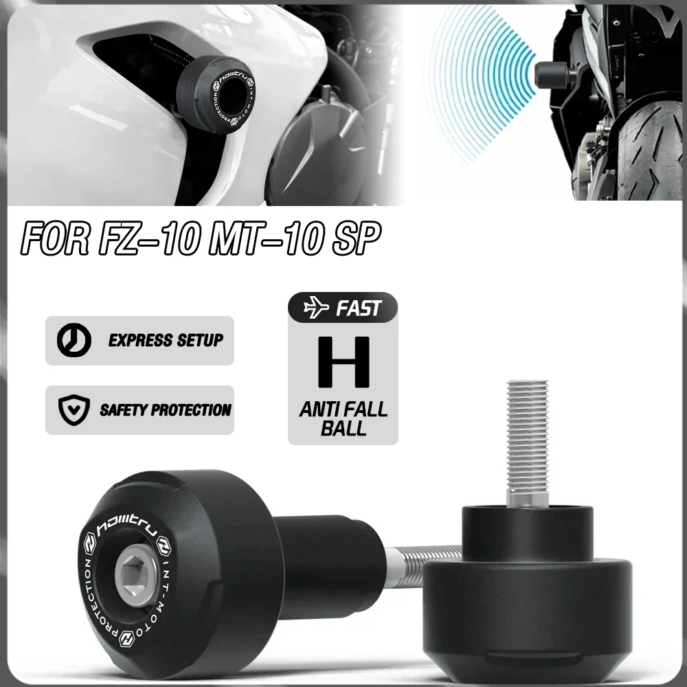 Protection anti-collision pour cadre de moto Yamaha FZ-10 MT-10 SP 2016-2024, accessoires de protection d'axe de fourche, support de protection