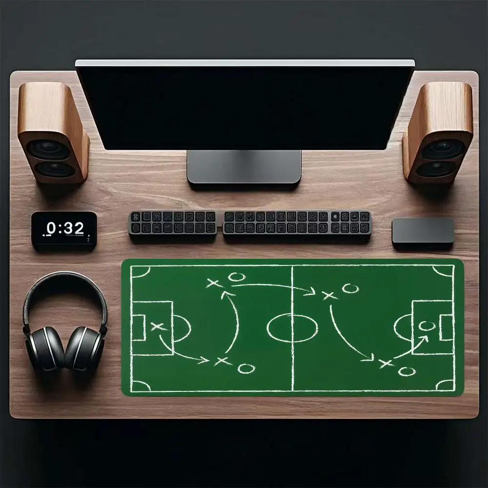 Football Soccer Tactical Board Large Size Playmat Mouse Pads For Laptop Office Desktop Keyboard Accessories Bedroom Learning