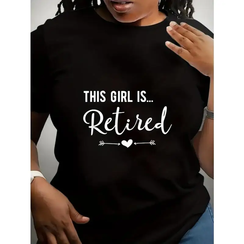 

"This Girl Is Retired T-Shirt for Women | Funny Retirement Party Gift | Happy Retiree Graphic Tee"