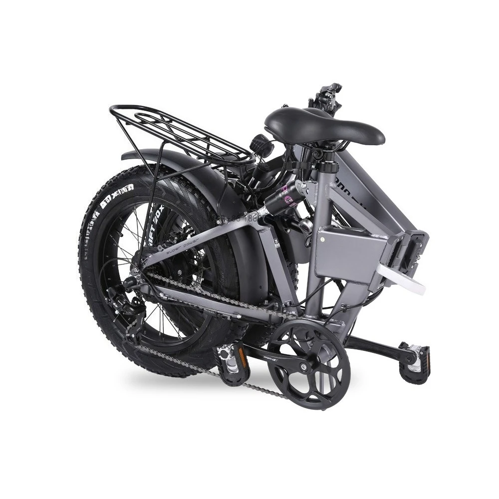 

Folding Mini EBike 1000W 48V 20x4.0 Fat Tire 7-Speed 70KM Range Commuting Foldable Aluminum Alloy City MTB