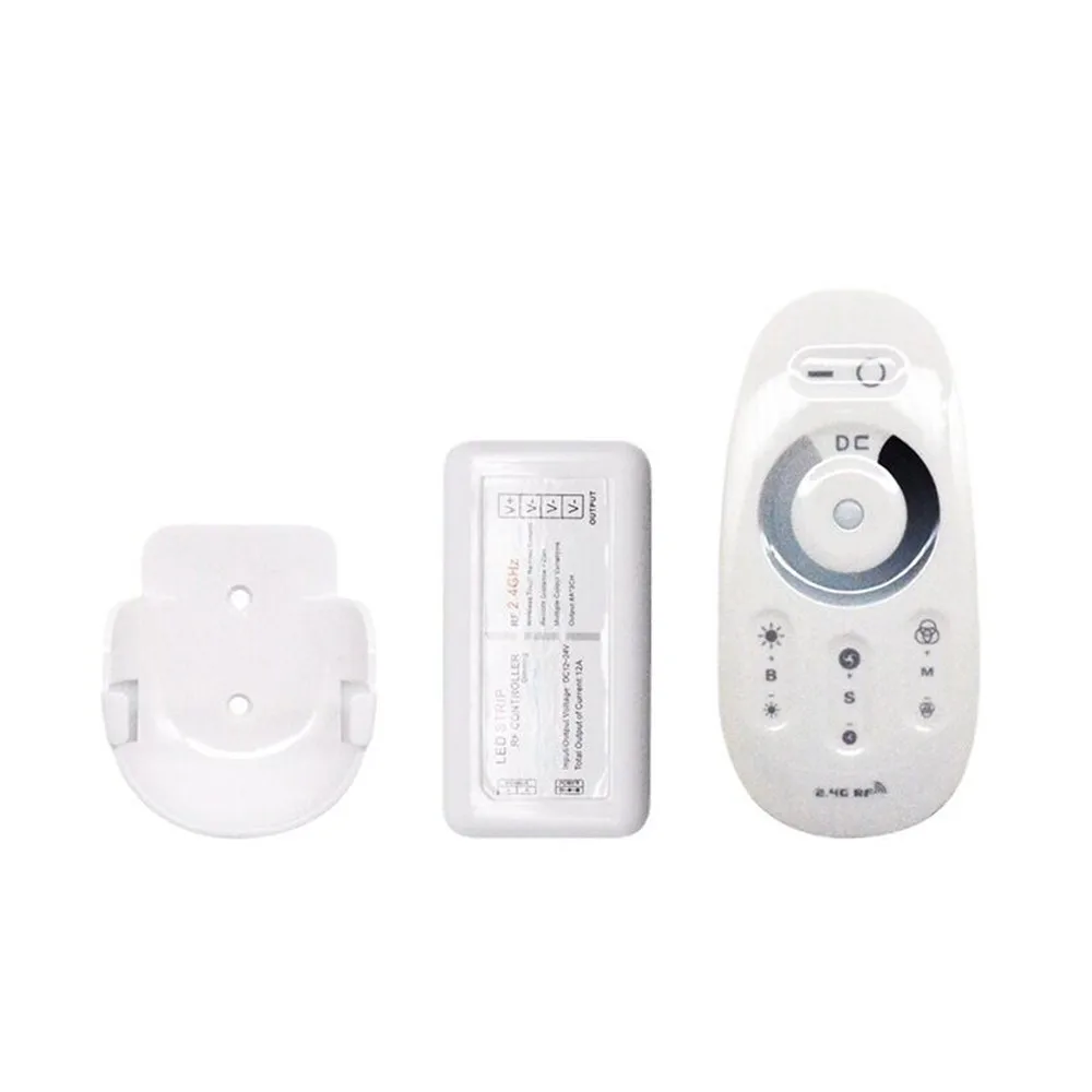 

2.4G 12V 24V LED Strip Light Dimmer Switch Brightness Adjust Controller 2.4Ghz Wireless RF Touchable Dimming Remote for 5050 352