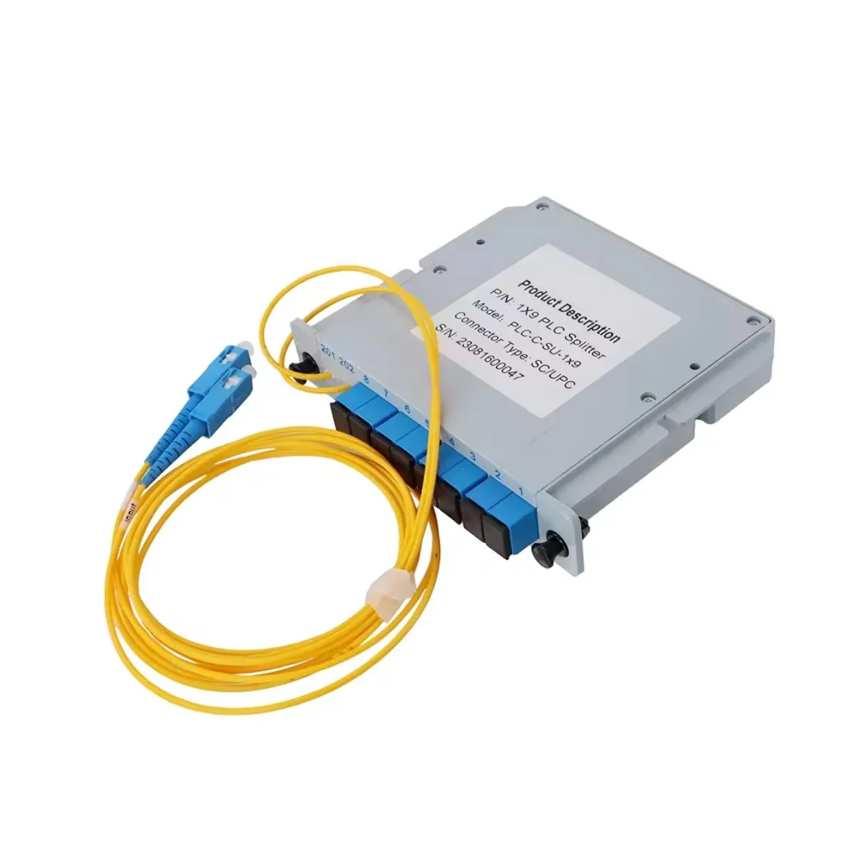 Hot Koop Factory Outlet Cassette Type PLC Glasvezel Splitter 1*8 SC APC UPC FTTH Glasvezel Splitter