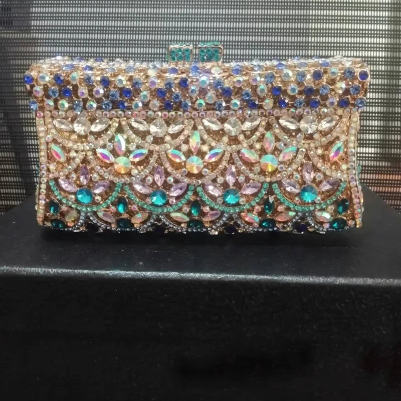 Rhinestone Clutch Purse for Women, Red Purse, Clutch Bag for Party, Wedding, Crystal Evening Bags, Bridal Handbag, Lady