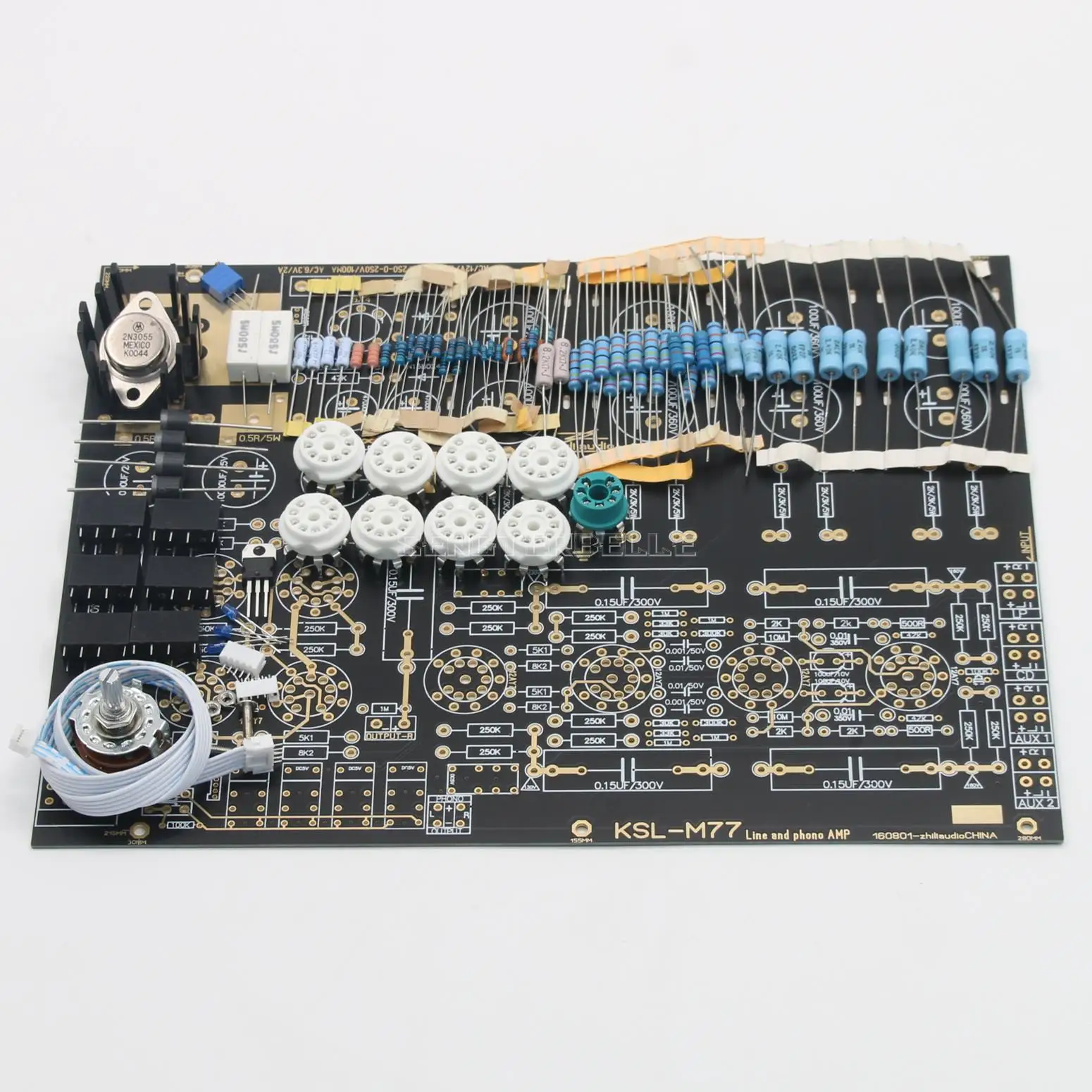 Based on Kondo Audio Note M77 Electronic Tube Preamplifier Board Kit DIY With Phono Amplifier Function