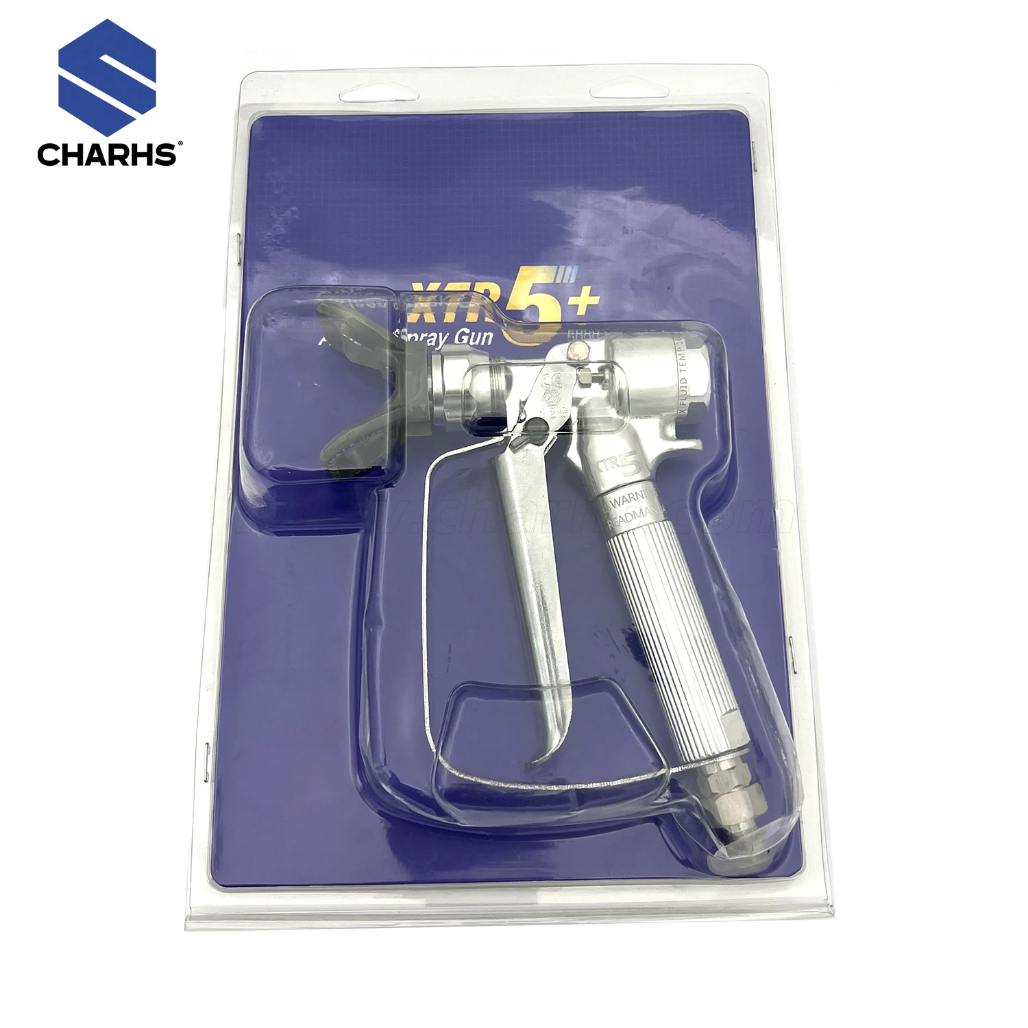 XTR5 and XTR 7 Airless Spray Gun for 500 Bar Spraying Paint Jobs Round Handle, 4-Finger Trigger, No Tip Protective Coatings