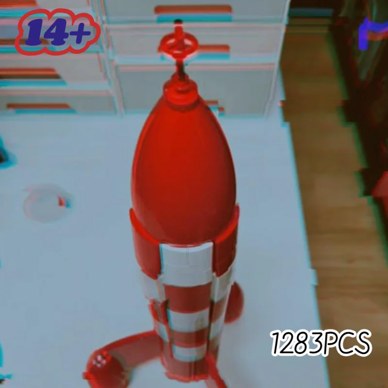 1283PCS Adventure Moon Rocket Bricks Compatible Building Blocks Magical Moment Ideas Toys for Friends Birthday Festival Gifts