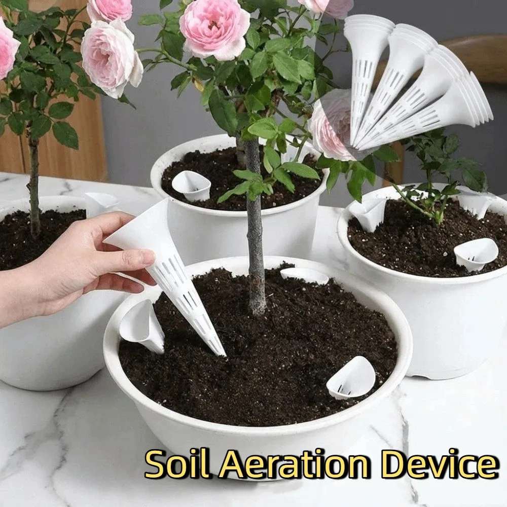 10PCS Breathable Conical Watering Device Root Aeration Prevent Root Rot Root Protection Device Deep Watering Prevent Soil Loss