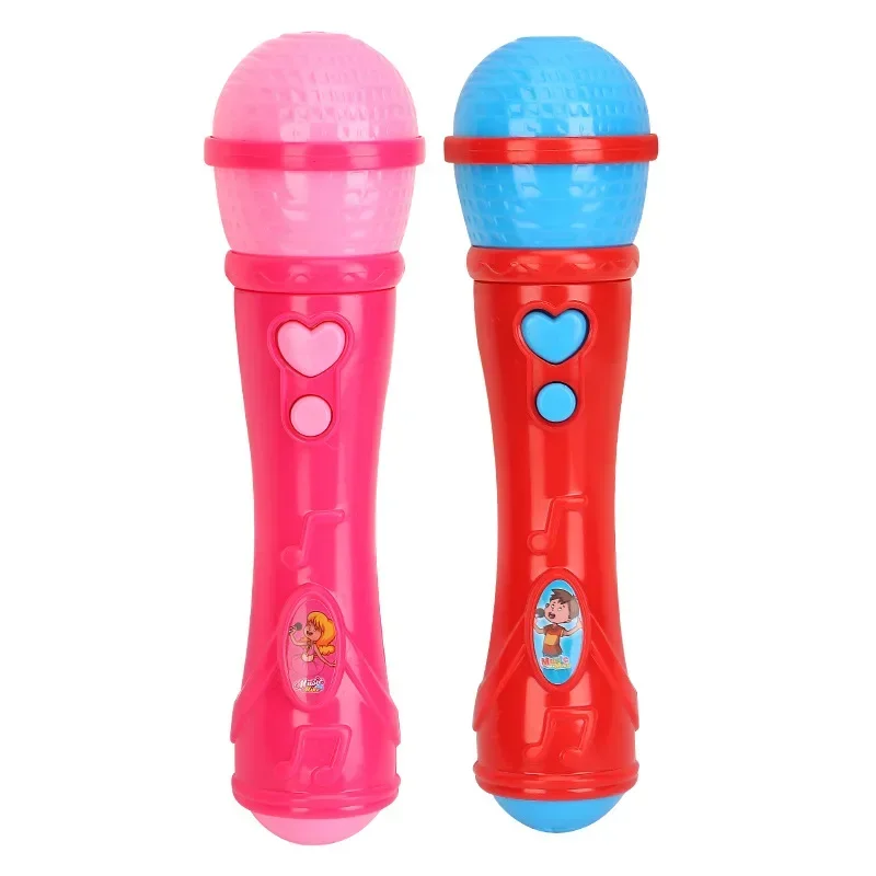 Children's Plastic Microphone Amplification Microphone Toys Early Education Enlightenment Singing Music Microphone