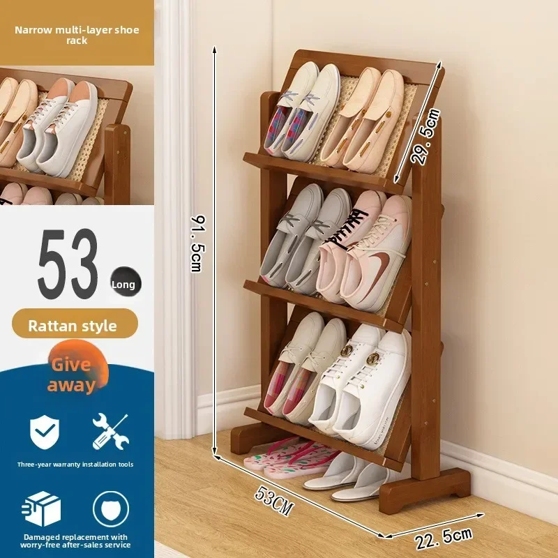 Minimalist Narrow slit shoe rack multi-layer small apartment door simple new large capacity shoe rack bookshelf