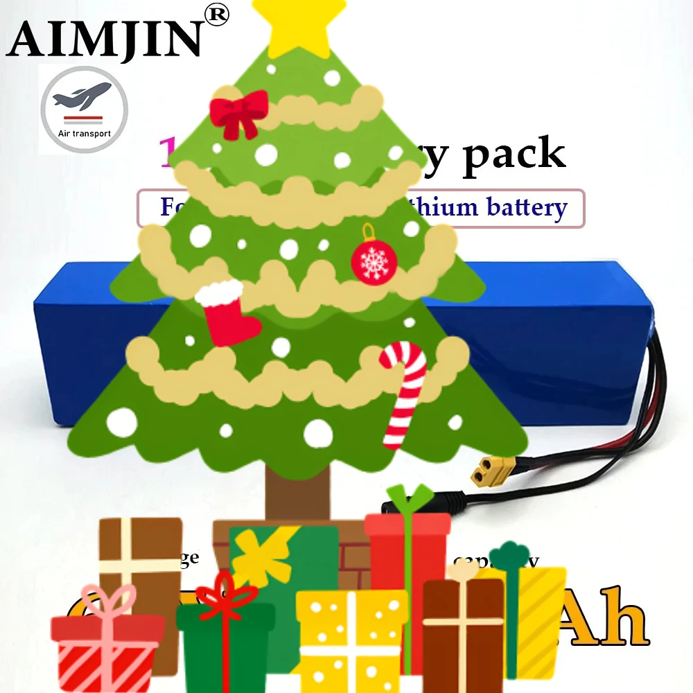 

60V 6800mAh 16S2P Lithium battery pack For electric scooter refitting high-capacity mountain bike battery