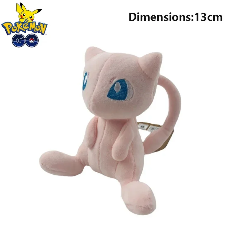 Mew Plush Anime Pokemon Plush Toys Cartoon Collection Mew Initial Version Plush Doll Kawaii Kids Christmas Gift 13cm