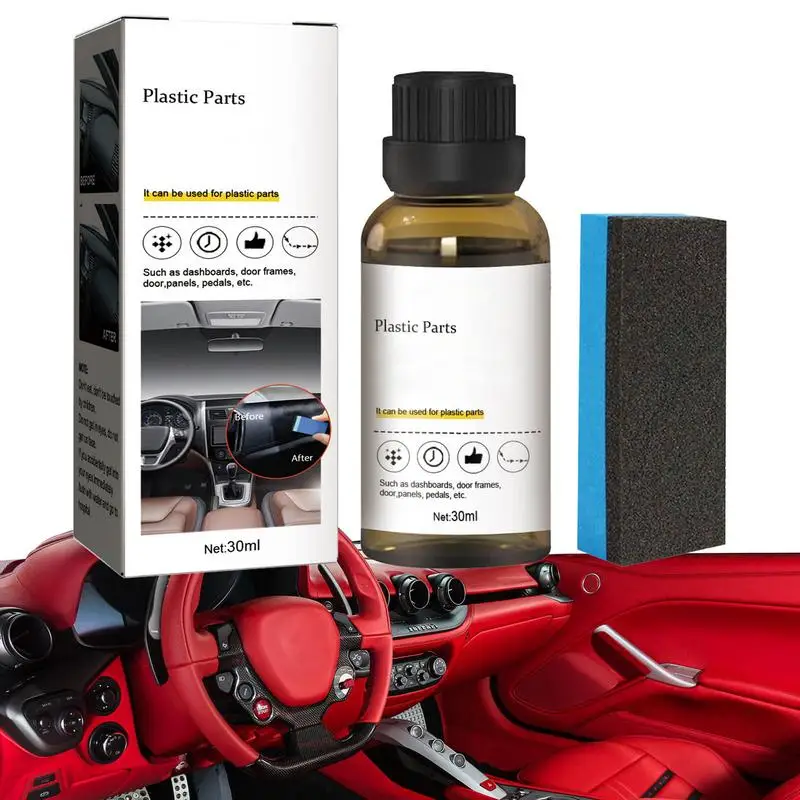 30ml Car Refurbishing Agent Portable Refurbish Tools For Disperse Rain, Remove Sleet & Ice Car Interior Coating Agent With Spong