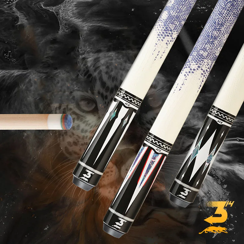 

NEW Arrival Cue King-Pool Cue Stick 10.5/11.5/12.5mm Tip Size Maple Shaft Uniloc Joint Lizard Print Handle With Case Set